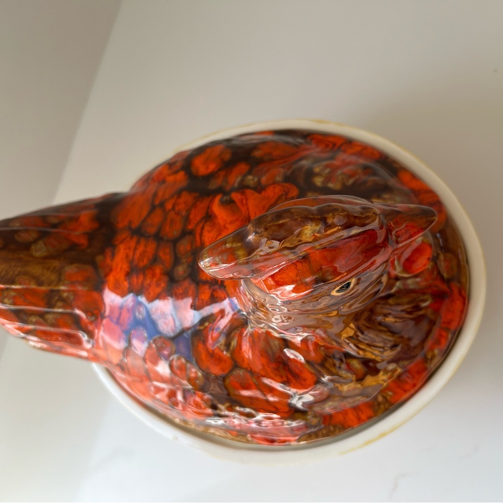 Vintage Ceramic Chicken Covered Dish - Picture 3 of 12